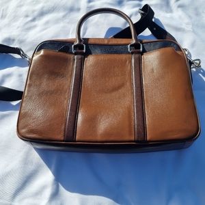 Coach Leather briefcase men's laptop bag